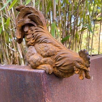sculptuur, Cast iron Rooster - 19 cm - Gietijzer