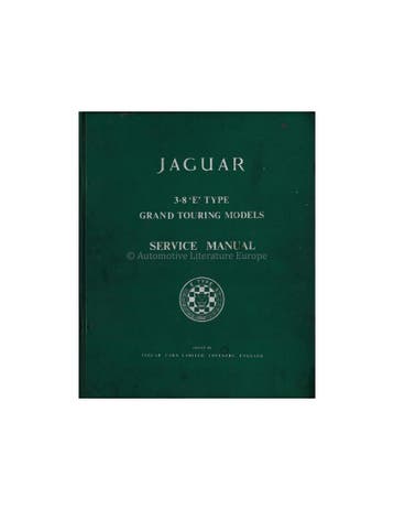 1960 JAGUAR 3.8 LITRE GRAND TOURING SERVICE HANDBOEK ENGELS
