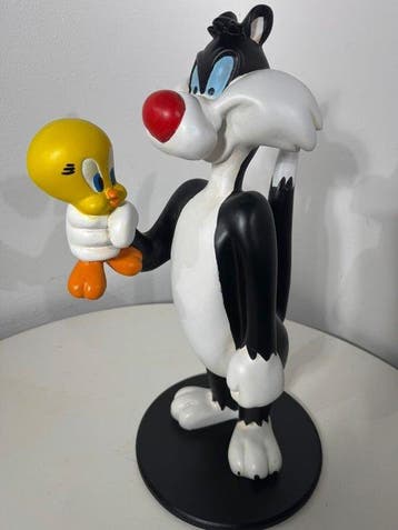 Sculpture, GATTO SILVESTRO gigante Looney Tunes e TITTI - 50