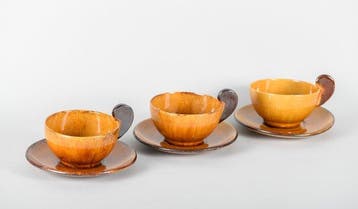 Art Deco Vallauris koffie- of theeservies door Joseph