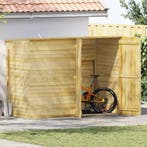 vidaXL Fietsschuur 232x110x170 cm geïmpregneerd grenenhout, Tuin en Terras, Verzenden, Nieuw