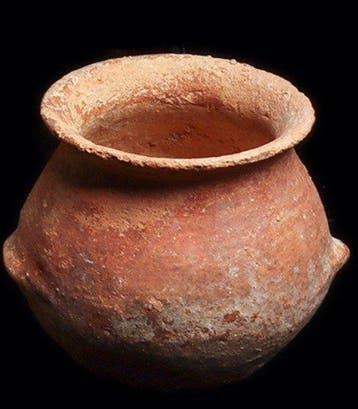 Proche-Orient ancien Jarre en terre cuite avec anses