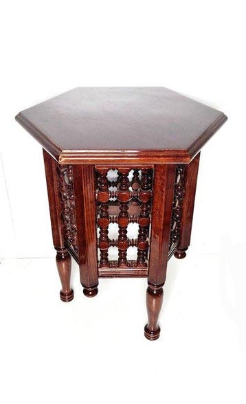 Bijzettafel - Hout - Mashrabiya-tafel