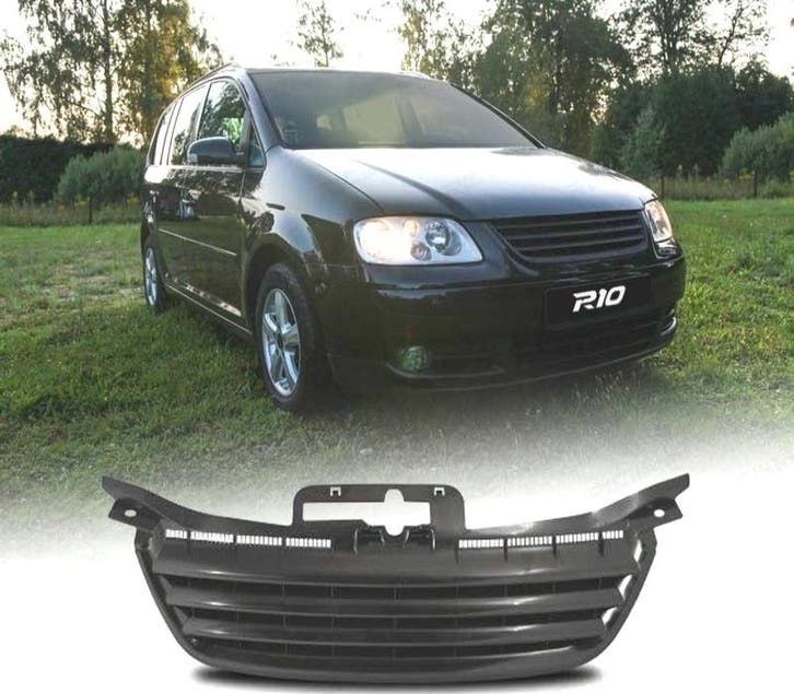 Calandre Pour Volkswagen Vw Touran 03-06 Noir Mat, Auto-onderdelen, Carrosserie, Verzenden