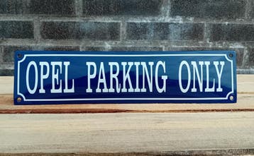 Opel parking only, Verzamelen, Verzenden, Nieuw