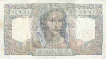 1 000 Francs France Fay 41/04 1000 Francs Minerve Et Herc..., Verzenden, België