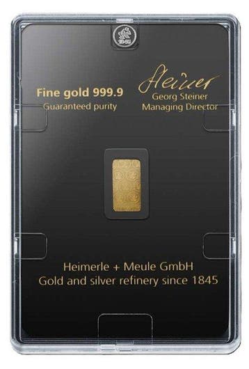 2,5 Gramm - Goud .999 - Heimerle + Meule - Verzegeld