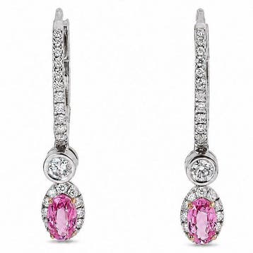 Boucles doreilles goutte deau - 14 carats Or blanc -