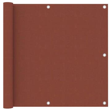 vidaXL Balkonscherm 90x500 cm oxford stof terracotta, Tuin en Terras, Verzenden, Nieuw