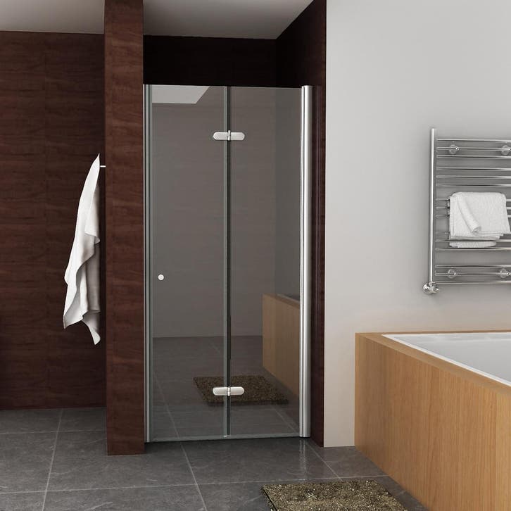 BWS Vouwbare Nisdeur Rechts 80x202 cm 8mm NANO Harmonica, Bricolage & Construction, Sanitaire, Douche, Enlèvement ou Envoi