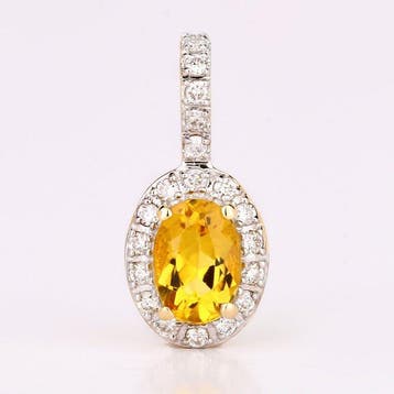 2-delige sieradenset - 14 karaat Geel goud - 1.02ct. tw.
