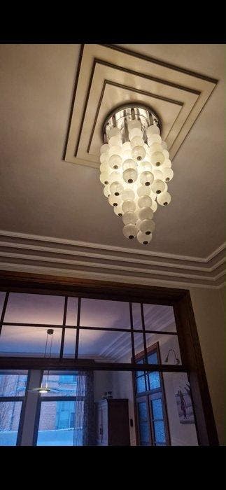 Plafondlamp - Muranoglas - Mid-Century Chandelier, Antiek en Kunst