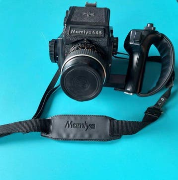 Mamiya 645J + Mamiya - Sekor C 55mm f/2.8 Analoge camera, Audio, Tv en Foto, Nieuw