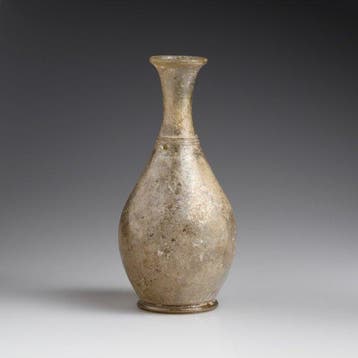Oud-Romeins Glas Groot flacon met herkomst uit de