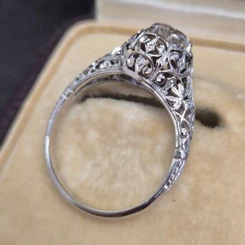 Zonder minimumprijs - Ring - 18 karaat Witgoud - 0.50ct. tw.