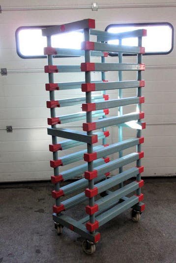 Regaalwagen REA met 10 Etages, 45cm