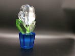 Swarovski - Beeldje - Clear Flower in Blue Pot - Large -