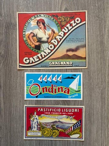 Originali - 3 X Gaetano D’Apuzzo, Pasta Ondina e Pastificio