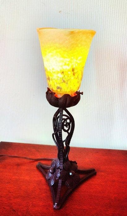 Lamp - Smeedijzer, Antiquités & Art, Art | Objets design