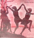 Spotprent met dansende jeugd op het Pinksterfeest (Lithos), Verzenden