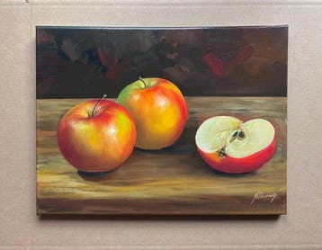 Sergey Kolodyazhniy (XX-XXI) - Still life with apples