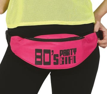 Roze Heuptasje 80S Party Girl, Verzenden, Nieuw