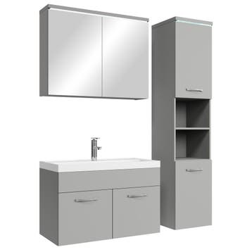 Badkamermeubel Set Paso 80 x 40 cm - Mat Grijs, Verzenden, Nieuw