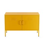 Lendo Online Meuble TV 100x40x65 cm Métal Jaune