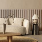 Akoestische wandpanelen met halfronde latjes - licht eiken -, Verzenden, Nieuw