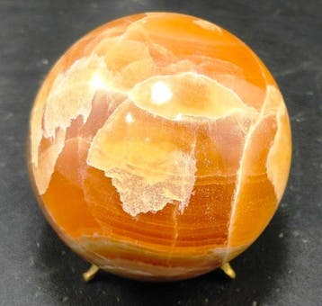 Calcite miel naturelle de très grande taille Sphère de