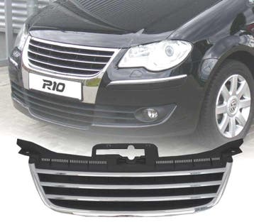 CALANDRE VOLKSWAGEN VW TOURAN 03-06 NOIR CALANDRES CHROMÉ, Verzenden