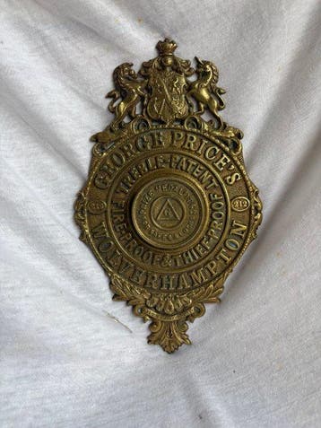 George Price Wolverhampton – Victoriaans Messing Kluisbeslag