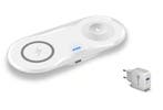 DrPhone Compaq - 2 in 1 Draadloze QI Lader voor o.a. Apple, Verzenden, Nieuw