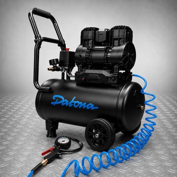 Datona Stille compressor 24L - Olievrij & verrijdbaar -, Ophalen of Verzenden, Nieuw