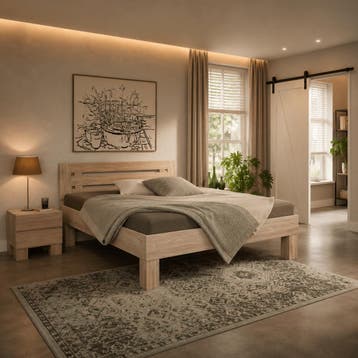 Van Schaik Vellano Massief Houten Bed - 180 x 210, Nieuw