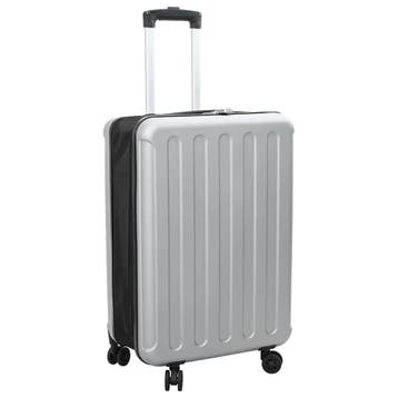 Koffer 66cm Zilver | Retour deal | Sla je slag (reiskoffer), Hard kunststof, Verzenden, Slot, Minder dan 50 cm