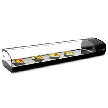 Tapasvitrine | SHARK | Zwart | +2°C/+6°C | Statisch | 1, Verzenden, Nieuw in verpakking