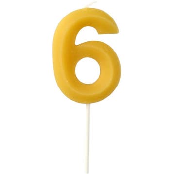 6 Jaar Kaarsen 4,5cm, Verzenden