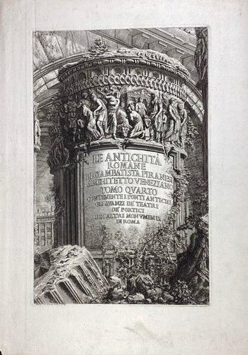 Giovanni Battista Piranesi (1720-1778) - Frontespizio del