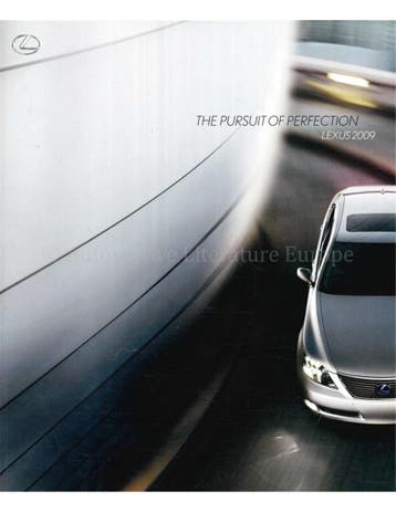 2009 LEXUS PROGRAMMA BROCHURE ENGELS (USA), Nieuw