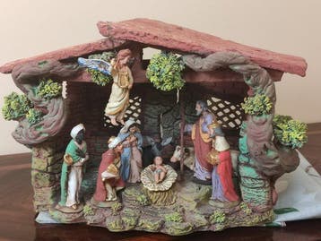 Cristiano Tammaro - Kerststal - Klei - 40 cm