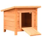 vidaXL Kattenhuis 50x46x43,5 cm massief grenen- en vurenhout, Dieren en Toebehoren, Verzenden, Nieuw
