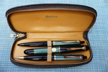 Pelikan - Pelikan 140 , 350 , 355 grüngestreift - Parure de