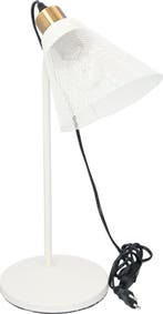 2dekans | Luxe Grundig Tafellamp – E27 Fitting – 30cm – Wit, Ophalen of Verzenden, Nieuw
