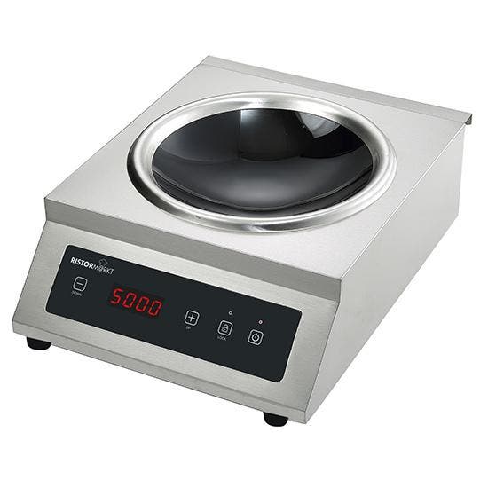 Inductie Wok | 1 Kookzone | Max. 240°C | 5kW | 400V |, Zakelijke goederen, Horeca | Keukenapparatuur, Nieuw in verpakking, Verzenden