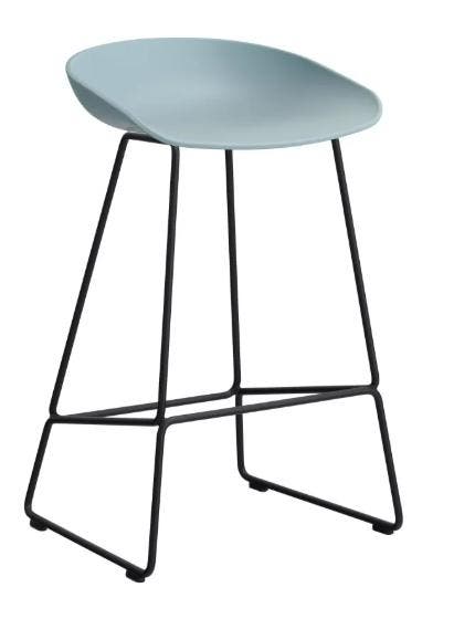 2dekans | HAY About a Stool AAS38 Barkruk - H 65 cm - Black, Maison & Meubles, Tabourets de bar, Enlèvement ou Envoi