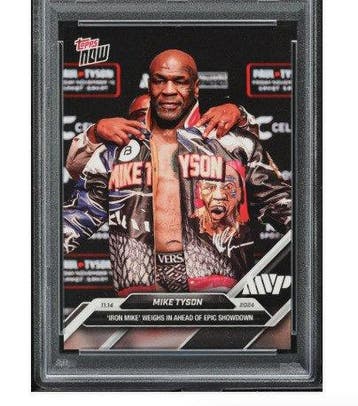 2024 Topps Now Mike Tyson #1 Iron Mike - PSA 10 Graded card