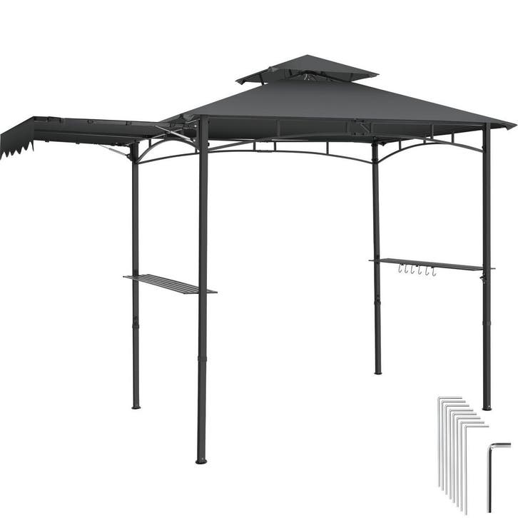 tectake Barbecuepaviljoen Maracaibo met luifel, weerbestendi, Tuin en Terras, Partytenten, Verzenden