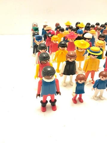 Playmobil - Playmobil 60 x poppetjes - 1970-1980 - Nederland