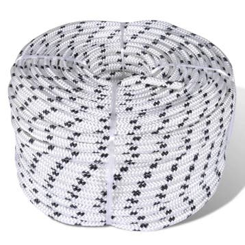 vidaXL Boottouw polyester gevlochten 12mmx50m, Verzenden